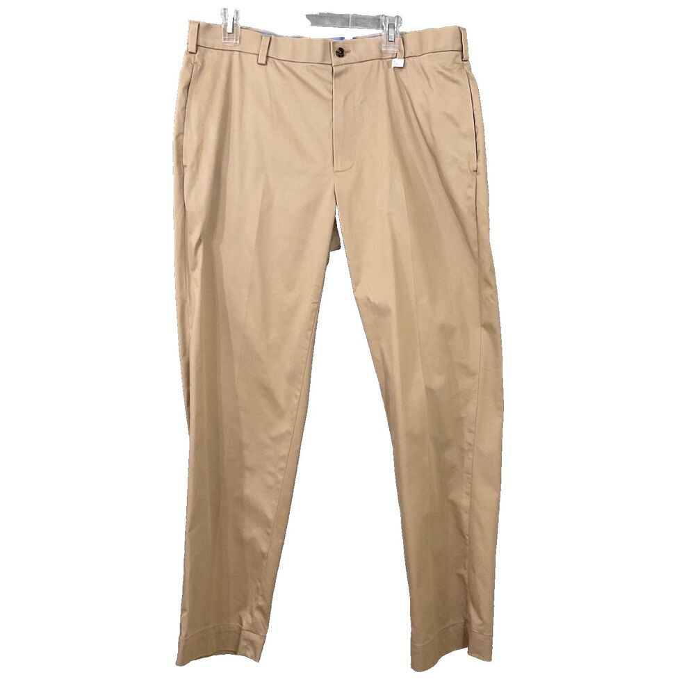 Brooks Brothers Pants Mens 37x32 Khaki Advantage Chino Clark Straight Fit Cotton